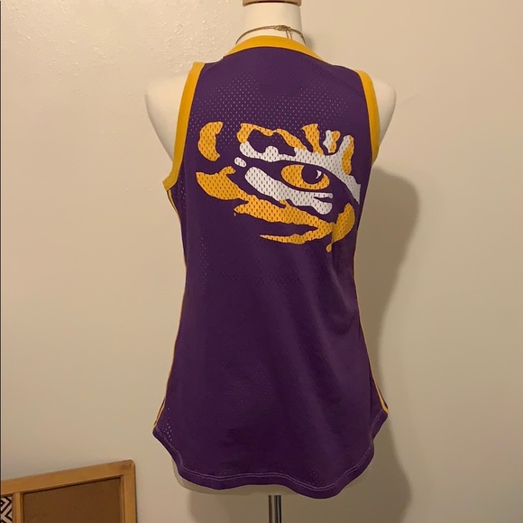 Mesh LSU tank top, size L, GUC - Picture 3 of 5